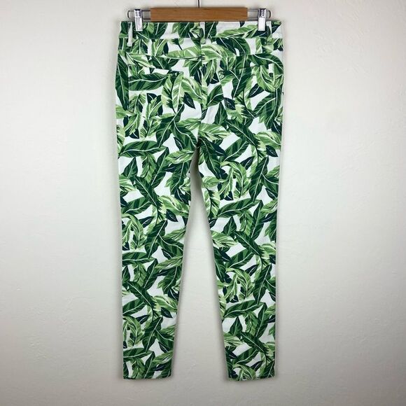 J. McLaughlin Lexi Straight Leg Jeans - Palm Leaf Print - Picture 6 of 8